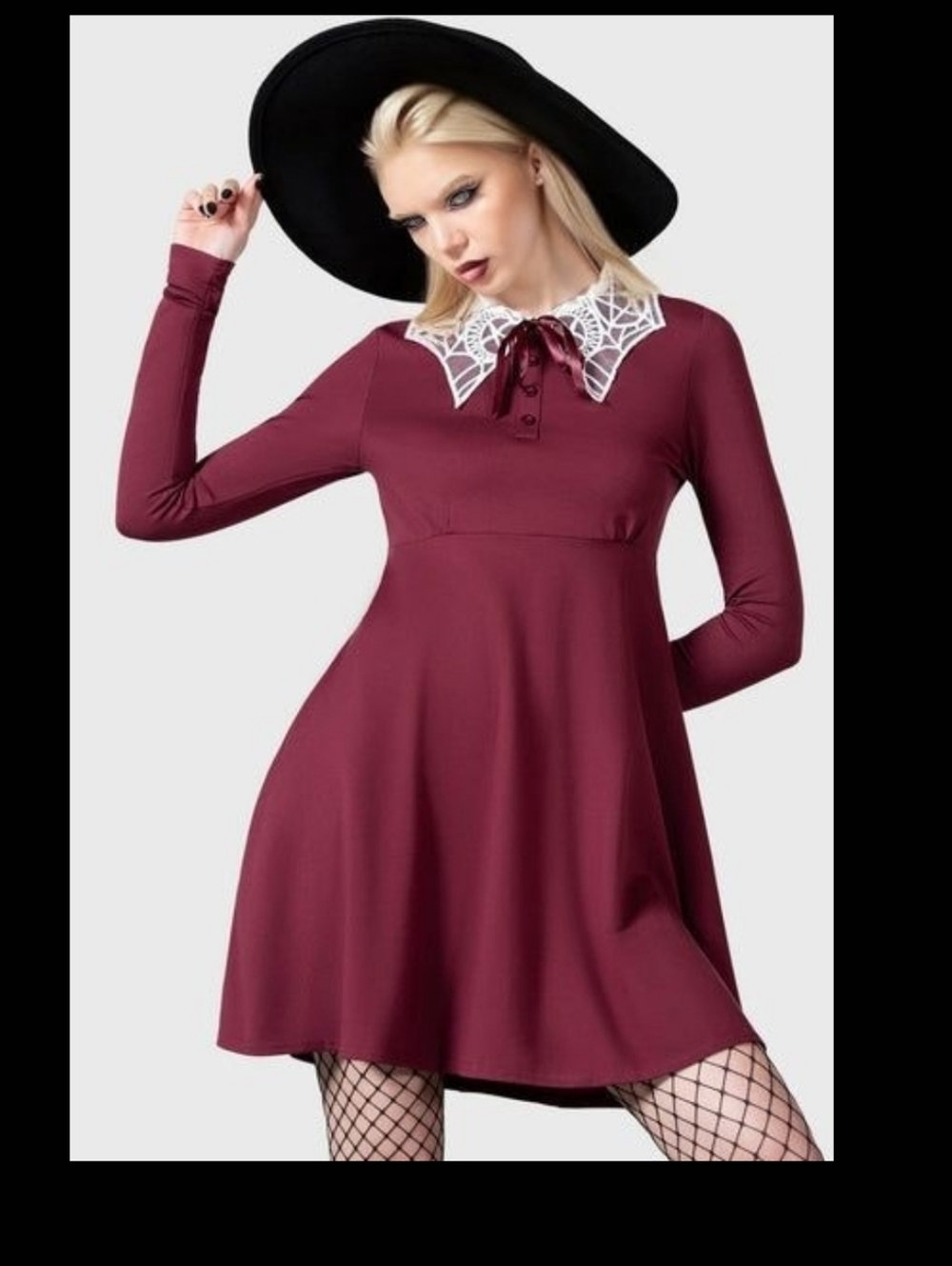 Killstar Charmed School Crimson Gothic Witch Dress Hot Topic Dollskill Widow